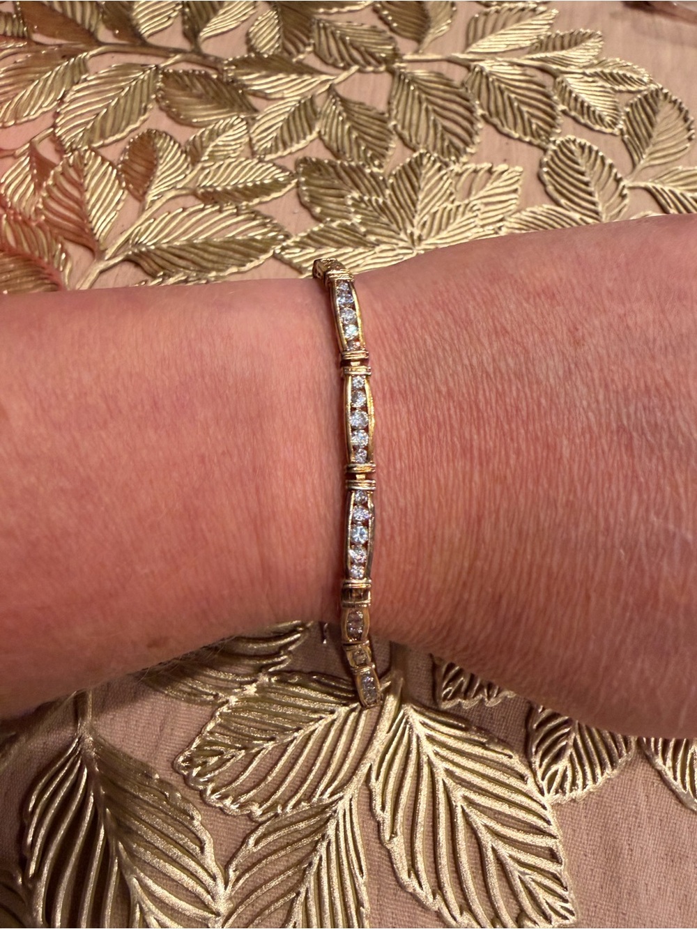 Sterling Silver Elegant Tennis Bracelet with Clear Stones - Women's Jewelry